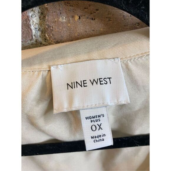 Nine West Women’s Plus Size 0x Ivory/Cream Lightweight  Utility Bomber Jacket - Picture 4 of 6